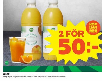 Coop Juice erbjuda