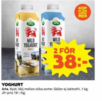 Coop Yoghurt erbjuda