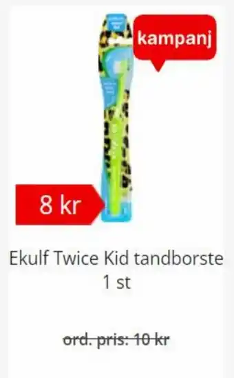 Ekulf Twice Kid Tandborste 1 st