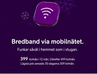 Telia Bredband Via Mobilnätet erbjuda
