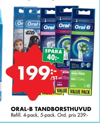 ÖoB Oral-b tandborsthuvud erbjuda