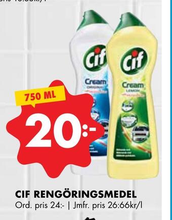 ÖoB Cif rengöringsmedel erbjuda