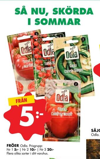 ÖoB Fröer erbjuda