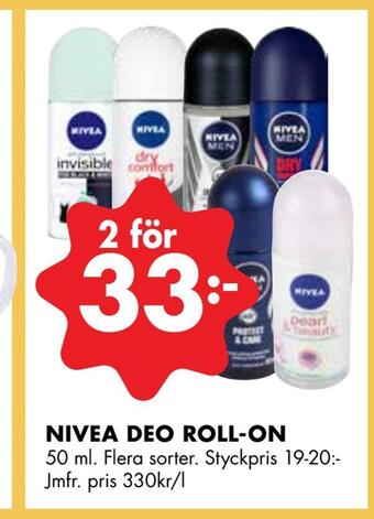 ÖoB Nivea deo roll-on erbjuda