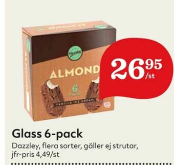 Hemköp Dazzley Glasspinnar erbjuda