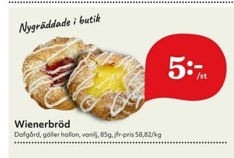 Hemköp Dafgårds Butiksbakat kaffebröd erbjuda