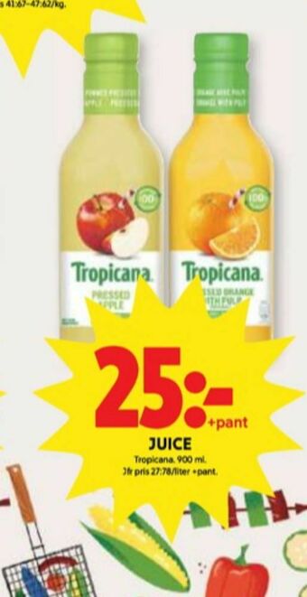ICA Kvantum Tropicana Juice erbjuda
