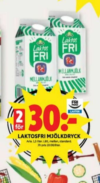 ICA Kvantum Arla Mellanmjölk erbjuda