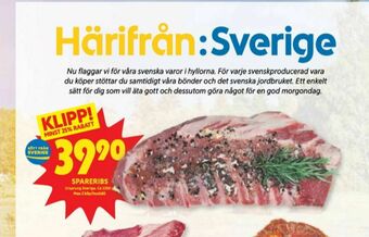 ICA Kvantum Spareribs erbjuda