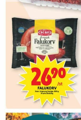 ICA Maxi Scan Falukorv erbjuda