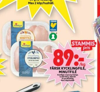 ICA Maxi Kronfågel Kycklingfilé erbjuda