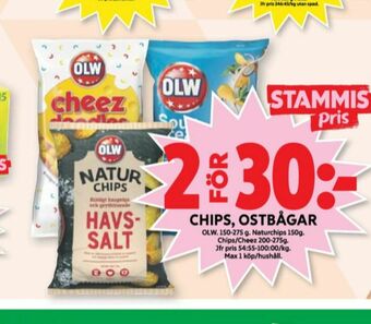 ICA Maxi OLW Chips erbjuda