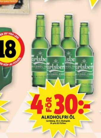 ICA Maxi Carlsberg Öl erbjuda