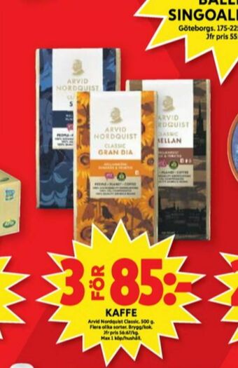 ICA Maxi Classic Kaffe malet erbjuda