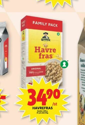 ICA Maxi Havrefras Frukostprodukt erbjuda