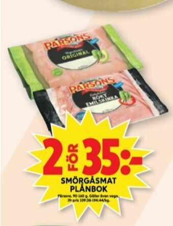 ICA Maxi Pärsons Skinka erbjuda