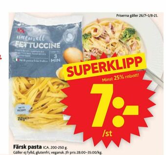 ICA Supermarket ICA Pasta erbjuda
