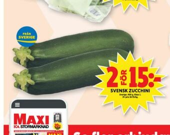 ICA Maxi Zucchini erbjuda
