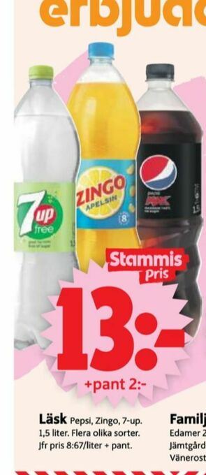 ICA Supermarket Pepsi Max Läskedryck erbjuda