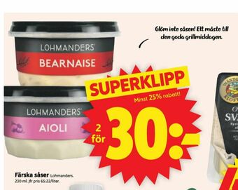 ICA Supermarket Lohmanders Aioli erbjuda