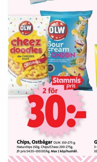 ICA Supermarket OLW Chips erbjuda