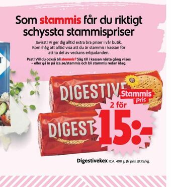 ICA Supermarket ICA Digestive kex erbjuda
