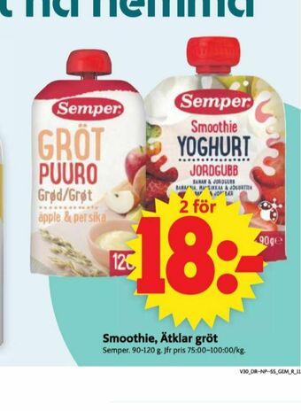 ICA Supermarket Semper Barnmat erbjuda
