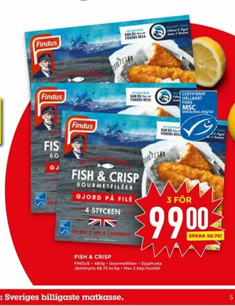 Willys Findus Fiskrätter erbjuda
