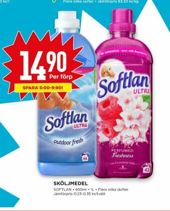 Willys Softlan Sköljmedel erbjuda