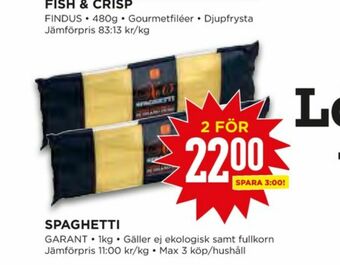 Willys Garant Spaghetti erbjuda
