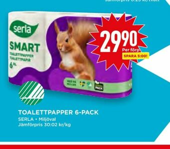 Willys Smart Toalettpapper erbjuda