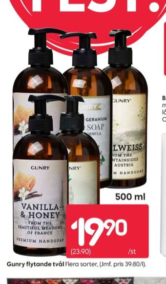 Rusta Gunry tvål flytande erbjuda