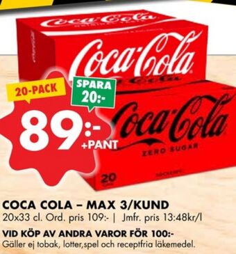 ÖoB Coca cola läskedryck erbjuda