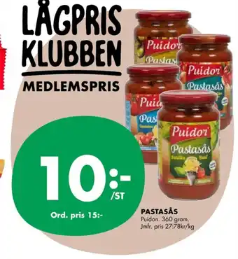 Puidon pastasås