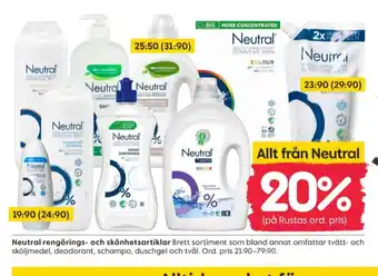 Rusta Neutral tvål flytande erbjuda