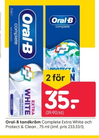 Rusta Oral-b tandkräm erbjuda