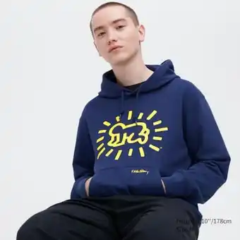 Nyc pop icons ut graphic hoodie (keith haring)