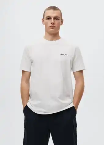 Tryckt bomull t-shirt