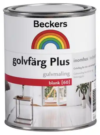 K-rauta Golvfärg beckers plus blank bas a 0,9l erbjuda