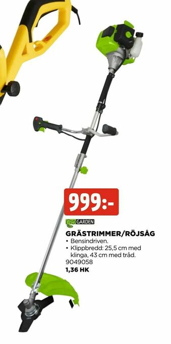 Jem&Fix Grästrimmer/röjsåg erbjuda