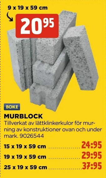 Jem&Fix Murblock erbjuda