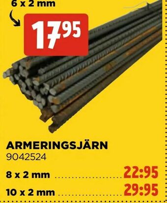 Jem&Fix Armeringsjärn erbjuda