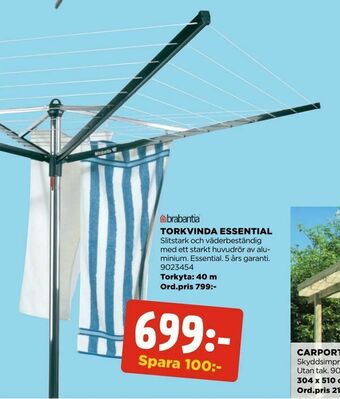 Jem&Fix Torkvinda essential erbjuda