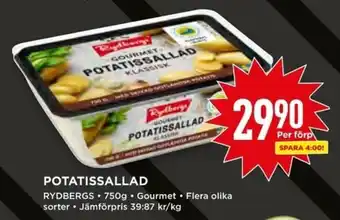 Willys Rydbergs Potatissallad 750g erbjuda