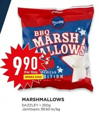 Willys Dazzley Marshmallows 250g erbjuda