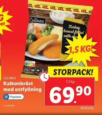 Lidl Kalkonbröst med ostfyllning erbjuda