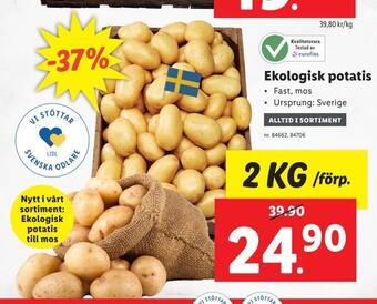 Lidl Ekologisk potatis erbjuda
