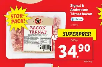 Lidl Signal & andersson tärnat bacon erbjuda