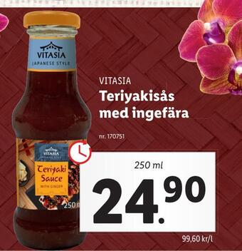 Lidl Teriyakisås med ingefära erbjuda