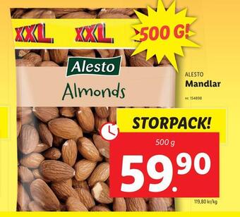 Lidl Mandlar erbjuda